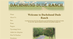 Desktop Screenshot of dachshundduderanch.com